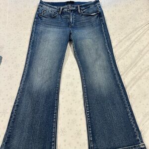 Buckle Blue Flare Wide Leg Jeans